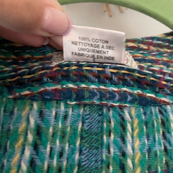 Free People Blue Multi Color Shawl - Picture 4 of 6